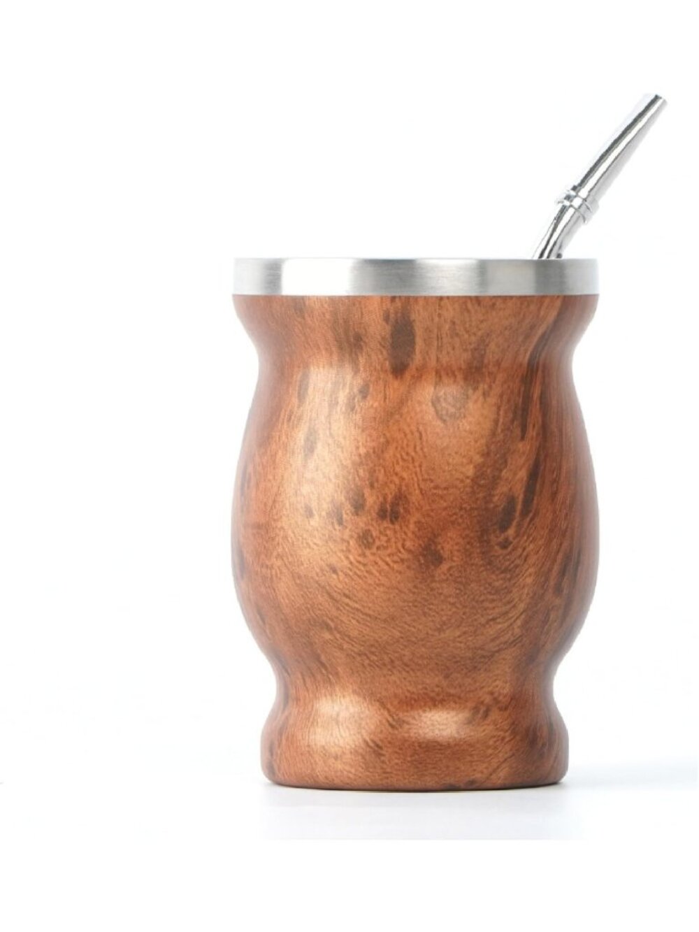 Yerba Mate Cup Set - 8 oz with Bombilla Straw for Authentic Tea Experience